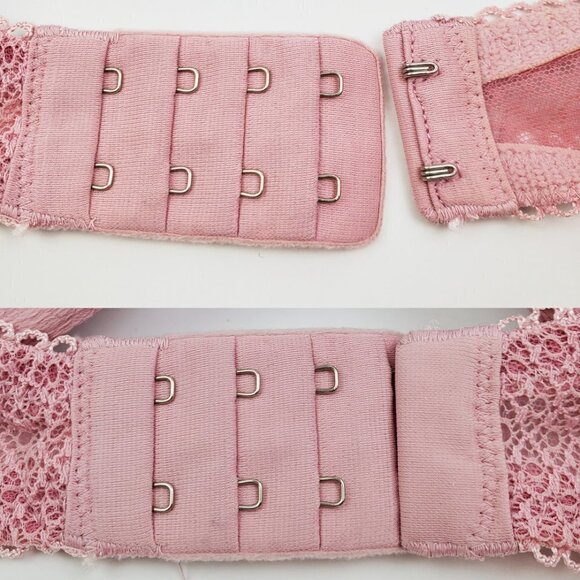 Victoria's Secret 34D Bra Dream Angels Push Up Lace Underwire Lingerie Rose Pink - Picture 8 of 16